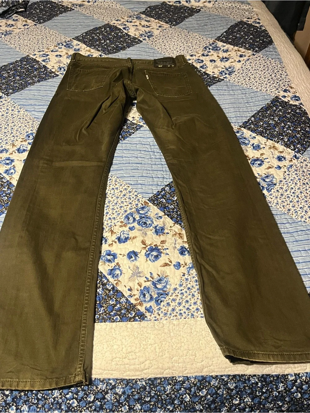 Levi 514 Olive Green Men’s 34/34 Jeans